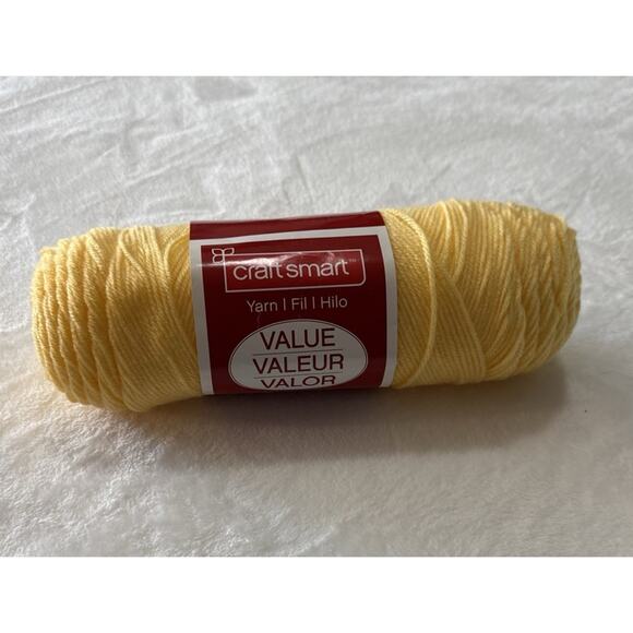 Craft Smart Value Yarn 364 yds, 7 oz Color # 32 Butter - Picture 1 of 3